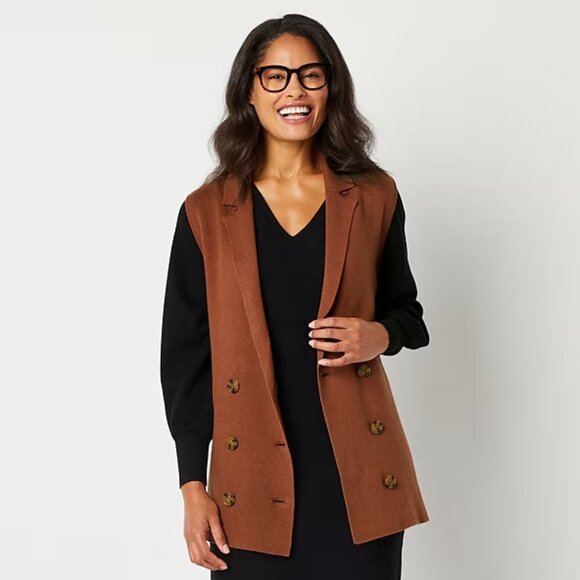 Abott Elementary Sleeveless Vest - Sienna Brown - XL - New with Tags - Picture 1 of 2